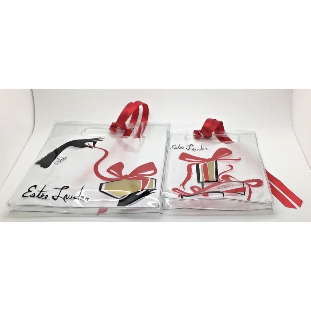 Ruben Toledo For Estée Lauder Vinyl Gift Bags Limited Edition Fashionista